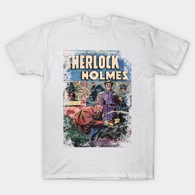 Sherlock Homes - Comic Book Cover T-Shirt by The Blue Box